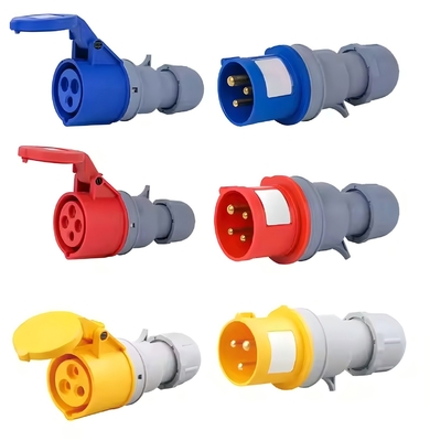 5X63 63A 5P Bougies industrielles étanches et prises 5 broches IP67 16A 32A Bougies industrielles standard
