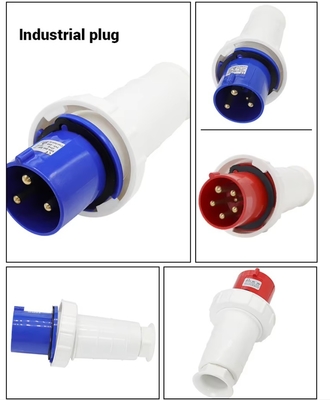 5X63 125A prises et prises industrielles étanches à l'eau 3 broches 4 broches 380V-415V prises étanches à l'eau