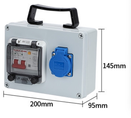 220V 16A boîte de raccordement industriel résistante à l'eau extérieure mobile 380V 32A boîte d'alimentation portable