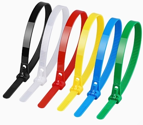 2.5*200 PA66 Couleur réglable auto-verrouillage câble en nylon fermeture à glissière 200 mm Durable pour l'industrie